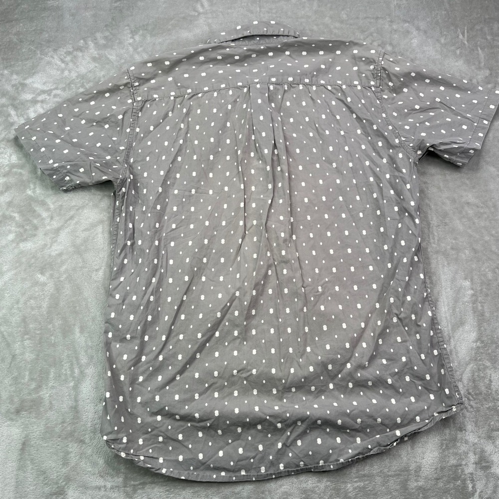 RVCA Slim Fit Button Down Shirt Mens Large Polka Dot Floral Button Down Lot of 2 - Picture 3 of 15